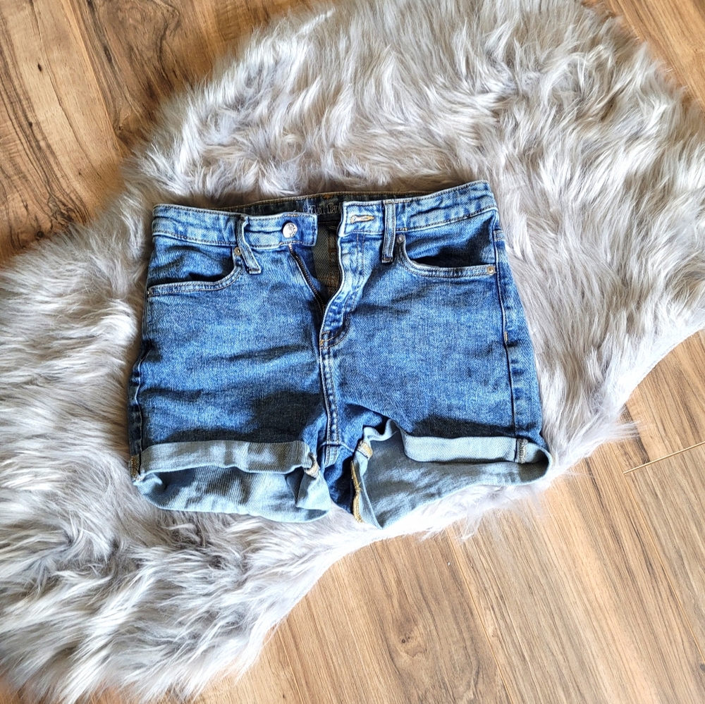 High-Waisted Denim Shorts